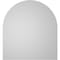 Ekena Millwork Round Top Surface Mount PVC Gable Vent: Non-Functional, w/ 3-1/2"W x 1"P Standard Frame, 22"W x 24"H GVPRT22X2401SN - alternate 5